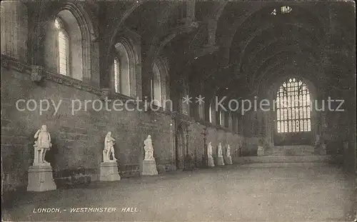 Skulpturen London Westminster Hall  Kat. Skulpturen