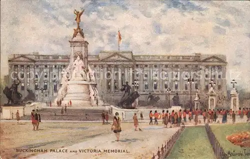 Verlag Tucks Oilette Nr. 3583 Buckingham Palace Victoria Memorial  Kat. Verlage