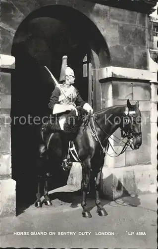 Leibgarde Wache Horse Guard Sentry Duty London  Kat. Polizei