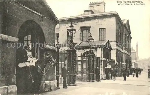 Leibgarde Wache Horse Guards Whitehall London  Kat. Polizei