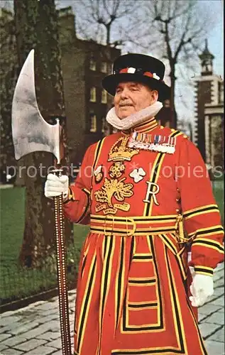 Leibgarde Wache Yeoman Warder Tower of London  Kat. Polizei