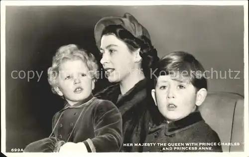 Adel England Queen Elizabeth II Prince Charles Princess Anne  Kat. Koenigshaeuser