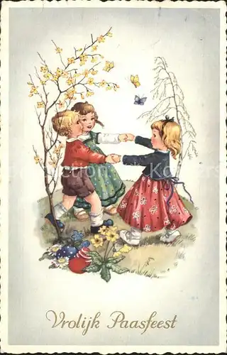 Kinder Child Enfants Tanz Ostern Schmetterlinge Blumen  Kat. Kinder