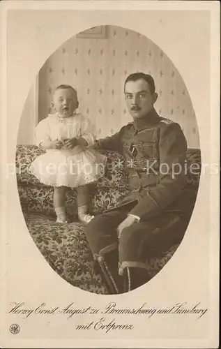 Adel Braunschweig Herzog Ernst August Erbprinz Kriegshilfe Braunschweig 1915 / Koenigshaeuser /