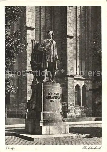 Bach Johann Sebastian Denkmal Leipzig Kat. Komponist