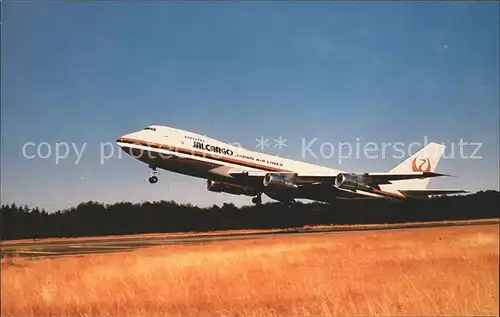 Flugzeuge Zivil Jal Japan Air Lines Cargo Boeing 747 246F JA8123 c n 21034 Kat. Flug