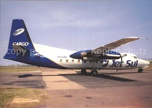 Flugzeuge Zivil Jet Sul Cargo Brazil Fokker F 27  600 10178 PT LAH  Kat. Flug