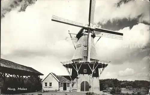 Windmuehle Norg Molen  Kat. Gebaeude und Architektur