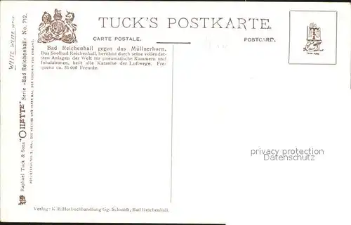 Verlag Tucks Oilette Nr. 712 Bad Reichenhall  Kat. Verlage