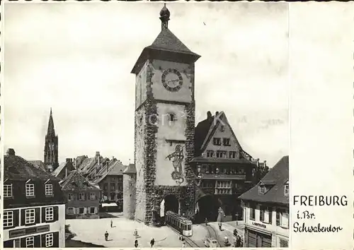 Strassenbahn Schwabentor Freiburg im Breisgau Kat. Strassenbahn