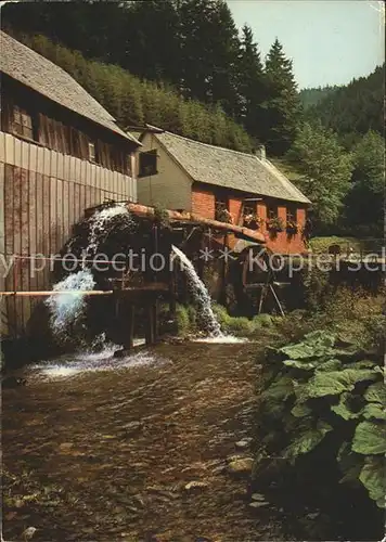 Wassermuehle Schwarzwald  Kat. Gebaeude und Architektur