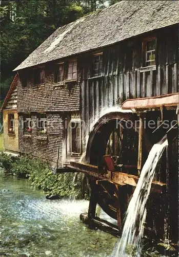 Wassermuehle Schwarzwald  Kat. Gebaeude und Architektur