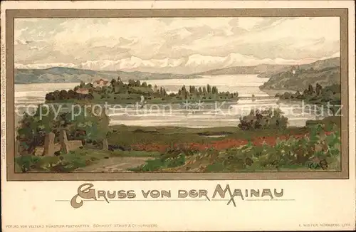 Mutter K. Insel Mainau  Kat. Kuenstlerlitho