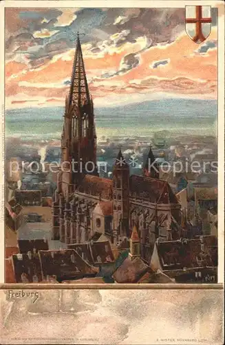 Kley Freiburg im Breisgau Muenster  Kat. Kuenstlerlitho