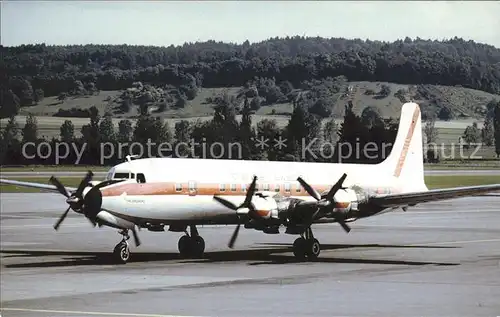 Flugzeuge Zivil Transair Sweden Douglas DC 7 