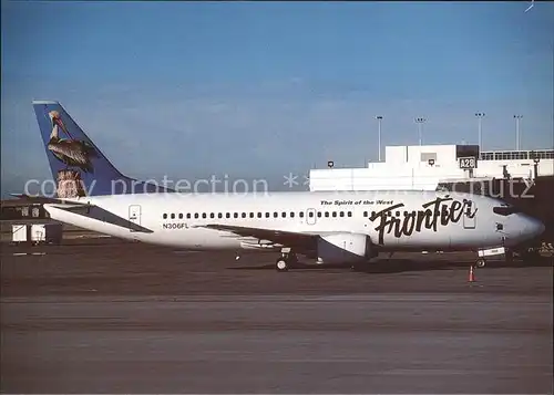 Flugzeuge Zivil Frontier Pelikan col. Boeing B 737 36Q N306FL  Kat. Airplanes Avions