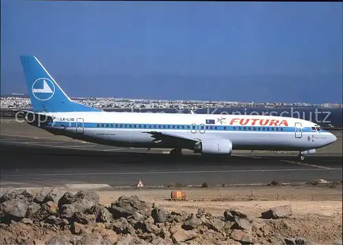 Flugzeuge Zivil Futura Luxair col. Boeing B 737 400 LX LGG Kat. Airplanes Avions