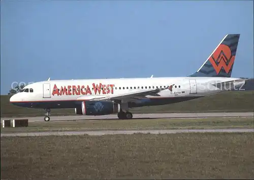 Flugzeuge Zivil America West A319 132 D AVYM N801AW cn 889 Kat. Airplanes Avions