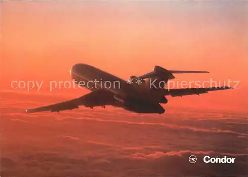 Flugzeuge Zivil Condor Europa Jet Boeing 727 230 Kat. Airplanes Avions