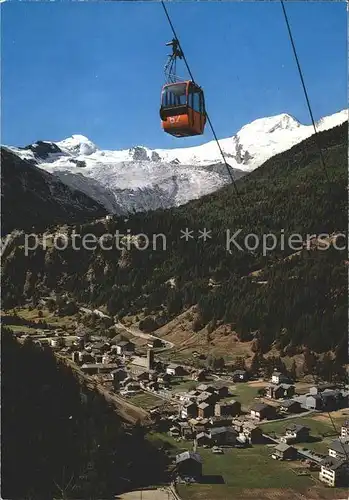 Seilbahn Kreuzboden Saas-Grund Wallis Allalin Alphubel / Bahnen /