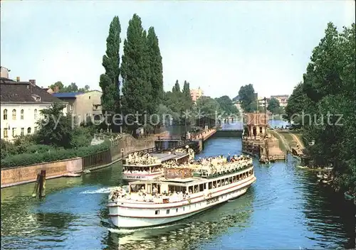 Motorschiffe Berlin Spandau Schleuse Lock Kat. Schiffe