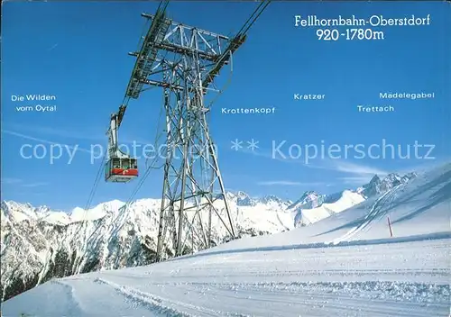 Seilbahn Fellhorn Oberstdorf Faistenoy Stillachtal  / Bahnen /