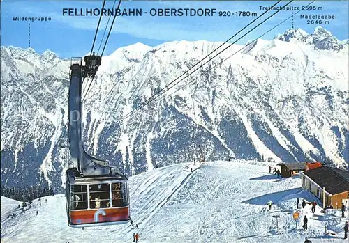 Seilbahn Fellhorn Oberstdorf-Faistenoy im Stillachtal  / Bahnen /