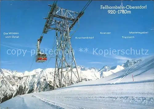 Seilbahn Fellhorn Oberstdorf-Faistenoy im Stillachtal 
 / Bahnen /