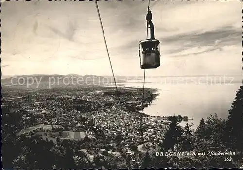 Seilbahn Pfaender Bregenz am Bodensee  / Bahnen /