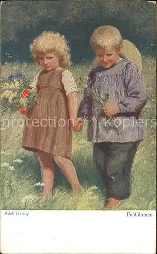 Verlag Primus Nr. 3016 Adolf Hering Feldblumen Kinder  Kat. Verlage