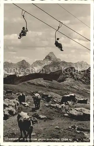 Sessellift Nebelhorn Hochvogel Kuehe Kat. Bahnen