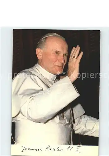 Papst Joannes Paulus PP. II Kat. Religion