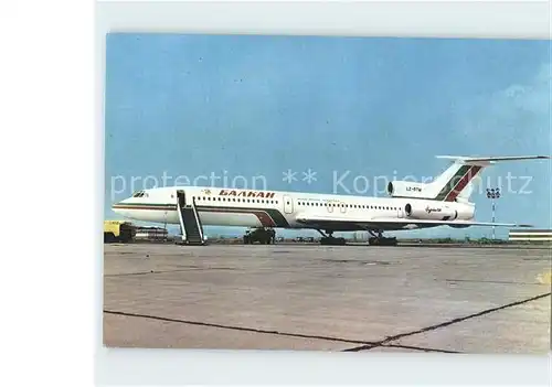 Flugzeuge Zivil Balkan LZ BTM Tupolev 154 Airport Burgas  Kat. Airplanes Avions