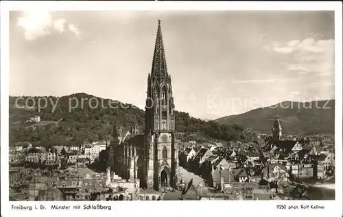 Foto Kellner Rolf Nr. 9250 Freiburg im Breisgau Muenster Schlossberg Kat. Fotografie