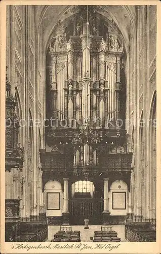 Kirchenorgel  s Hertogenbosch Basilick St. Jan  Kat. Musik