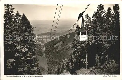 Foto Kellner Rolf Nr. 6714 Schauinsland Seilbahn Kat. Fotografie