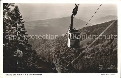 Foto Kellner Rolf Nr. 6721 Schauinsland Seilbahn  Kat. Fotografie