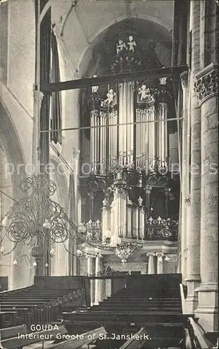 Kirchenorgel St. Janskerk Gouda  Kat. Musik