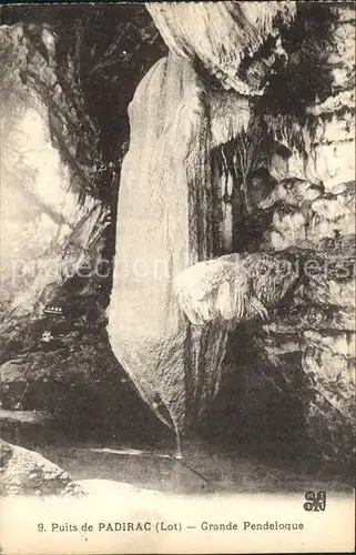 Hoehlen Caves Grottes Puits de Padirac Grande Pendeloque Kat. Berge