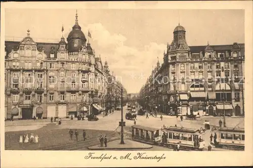 Strassenbahn Frankfurt am Main Kaiserstrasse  Kat. Strassenbahn