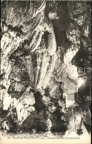 Hoehlen Caves Grottes Puits de Padirac Grand Dome Stalactites  Kat. Berge