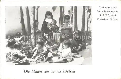 Religion Prokuratur Rosenkranzmission Ilanz Nonne Waisenkinder  Kat. Religion