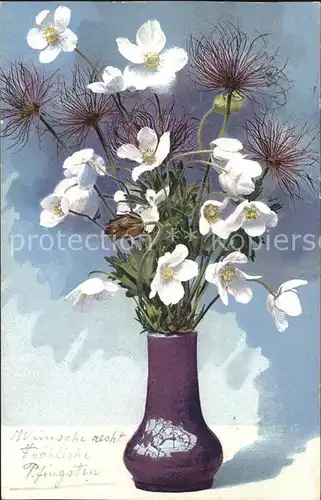 Verlag Photochromie Nr. 969 Serie 525 Blumen Vase  Kat. Verlage