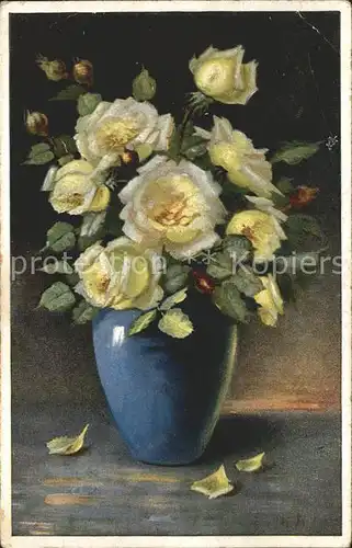 Rosen Vase  Kat. Pflanzen