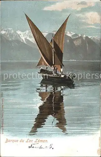 Segelboote Barque Lac Leman  Kat. Schiffe