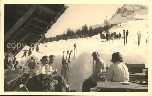 Skifahren Ski Skihuette  Kat. Sport