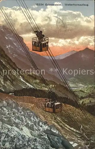 Seilbahn Wetterhorn Grindelwald Kat. Bahnen