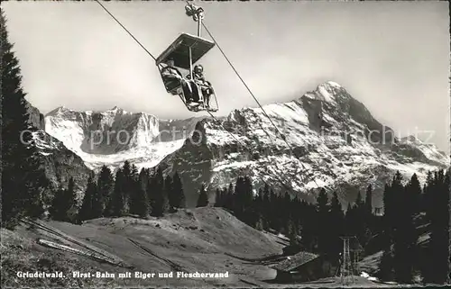 Sessellift First Bahn Grindelwald Eiger Fiescherwand Kat. Bahnen