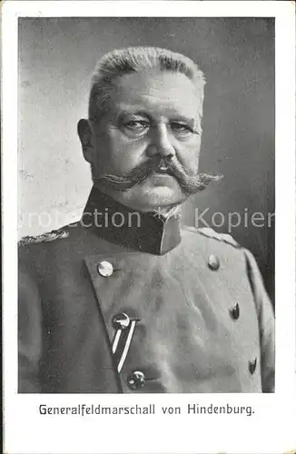 Hindenburg Spendenkarte Deutsche Veteranen  Kat. Persoenlichkeiten