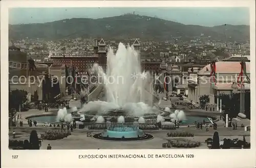 Exposicion Internacional Barcelona 1929 Fuente Magica  Kat. Expositions